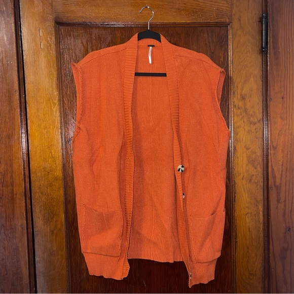 EUC Orange Free People Oakleigh Sweater Vest - Picture 2 of 8